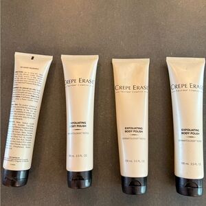 Cream and Black Skincare Cleanser Exfoliant